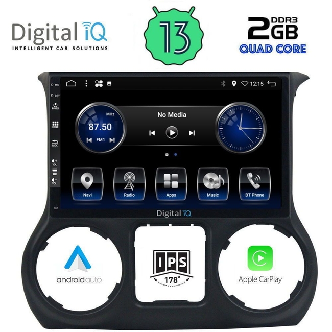 DIGITAL IQ BXH 3296_CPA (10inc) MULTIMEDIA TABLET for JEEP WRANGLER mod. 2014-2017