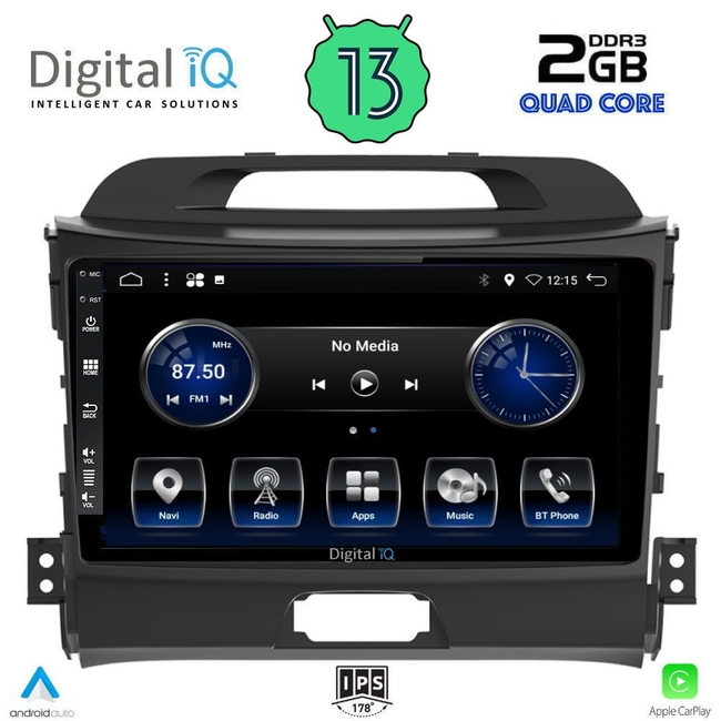 DIGITAL IQ BXH 3325_CPA (9inc) MULTIMEDIA TABLET for KIA SPORTAGE mod. 2010-2015