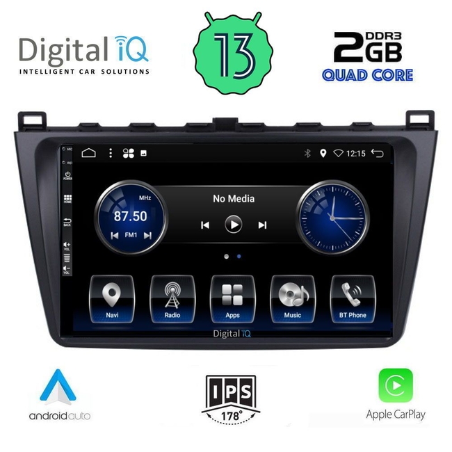 DIGITAL IQ BXH 3377_CPA (9inc) MULTIMEDIA TABLET for MAZDA 6 mod. 2008-2012