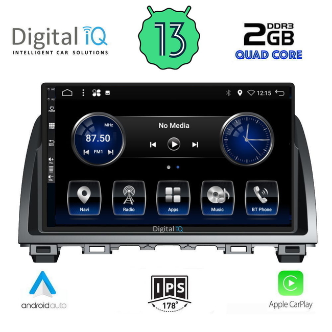 DIGITAL IQ BXH 3378_CPA (9inc) MULTIMEDIA TABLET for MAZDA 6 mod. 2012-2017