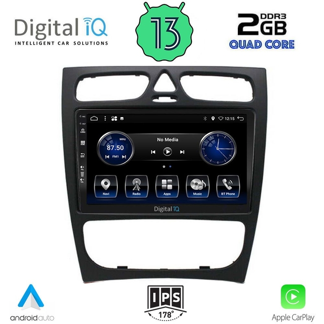 DIGITAL IQ BXH 3402_CPA (9inc) MULTIMEDIA TABLET for MERCEDES C (W203) mod. 1999-2004