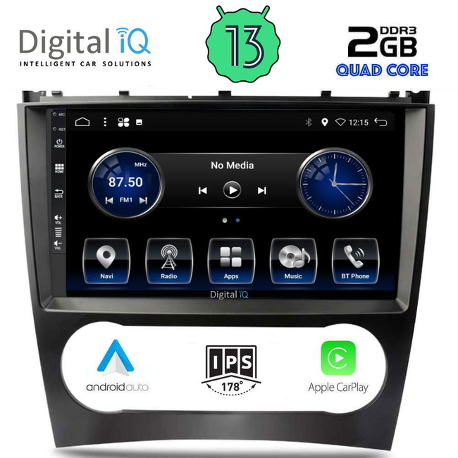 DIGITAL IQ BXH 3404_CPA (9inc) MULTIMEDIA TABLET for MERCEDES C – CLK (W203-209) mod. 2004-2008