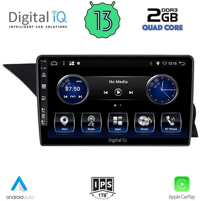 DIGITAL IQ BXH 3412_CPA (NTG 4.5) (9inc) MULTIMEDIA TABLET for MERCEDES GLK (X204) mod. 2013-2017