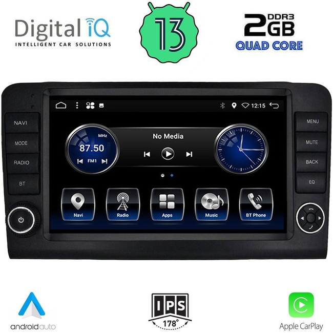 DIGITAL IQ BXH 3416_CPA (9inc) MULTIMEDIA TABLET for MERCEDES ML (W164) – GL (X164) mod. 2005-2011