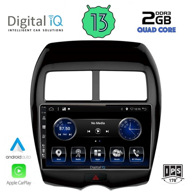 DIGITAL IQ BXH 3430_CPA (10inc) MULTIMEDIA TABLET for MITSUBISHI ASX mod. 2009-2019 - PEUGEOT 4008 mod. 2012-2018