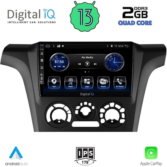 DIGITAL IQ BXH 3441_CPA A/C (9inc) MULTIMEDIA TABLET for MITSUBISHI OUTLANDER mod. 2001-2005