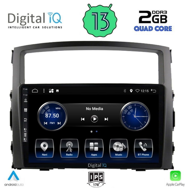 DIGITAL IQ BXH 3446_CPA (9inc) MULTIMEDIA TABLET for MITSUBISHI PAJERO mod. 2006-2013