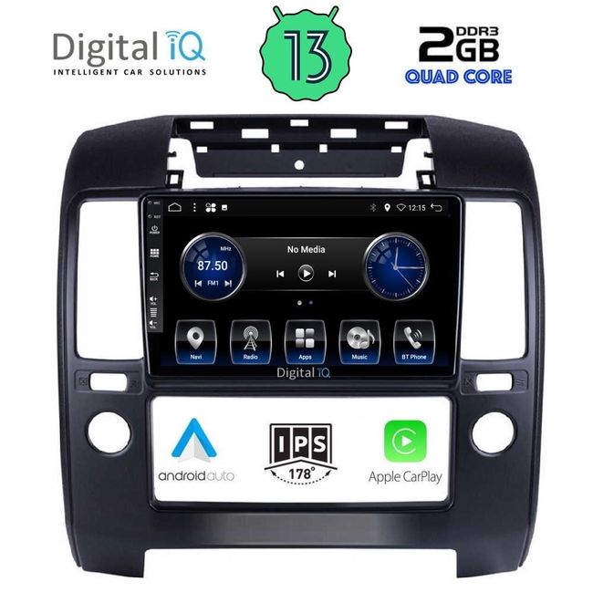 DIGITAL IQ BXH 3454_CPA A/C (9inc) MULTIMEDIA TABLET for NISSAN NAVARA D40 mod. 2006-2011 με A/C