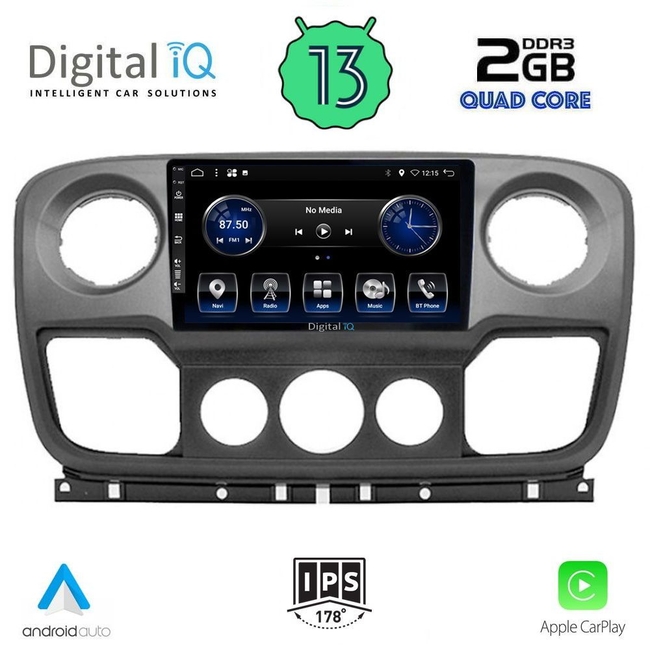 DIGITAL IQ BXH 3463_CPA (10inc) MULTIMEDIA TABLET for NISSAN NV400 - OPEL MOVANO - RENAULT MASTER mod. 2010-2020