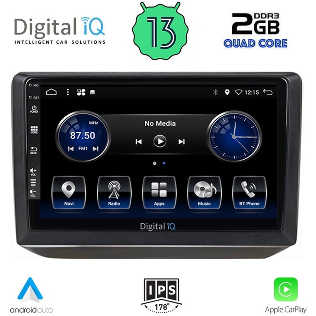 DIGITAL IQ BXH 3581_CPA (10inc) MULTIMEDIA TABLET for SKODA FABIA mod. 2008-2014