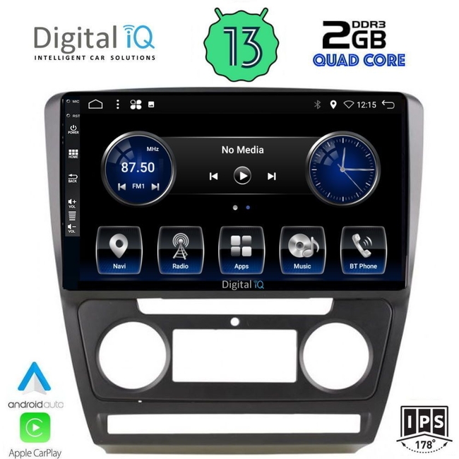 DIGITAL IQ BXH 3595_CPA (10inc) MULTIMEDIA TABLET for SKODA OCTAVIA 5 mod. 2005-2013