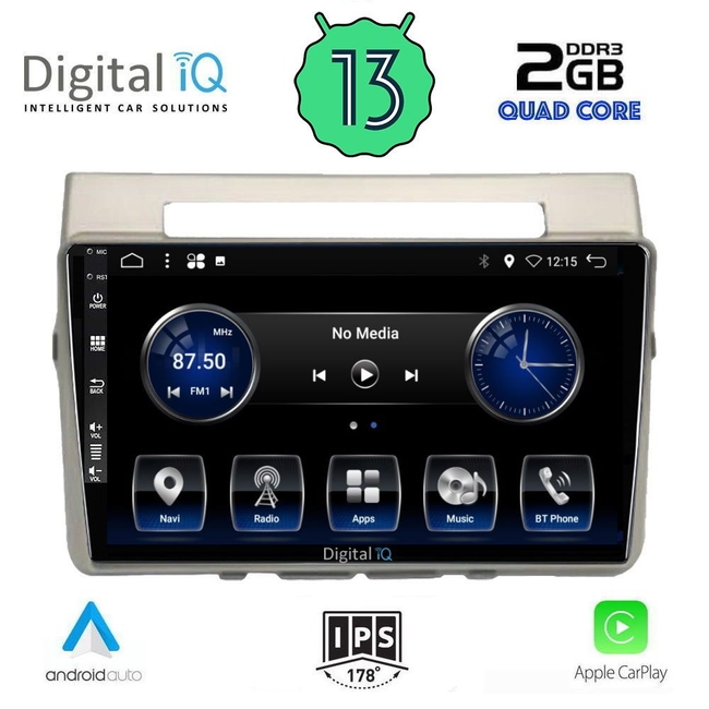 DIGITAL IQ BXH 3711_CPA (9inc) MULTIMEDIA TABLET for TOYOTA COROLLA VERSO mod. 2004-2009