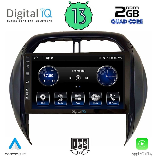 DIGITAL IQ BXH 3730_CPA CLIMA (9inc) MULTIMEDIA TABLET for TOYOTA RAV 4 mod. 2000-2006