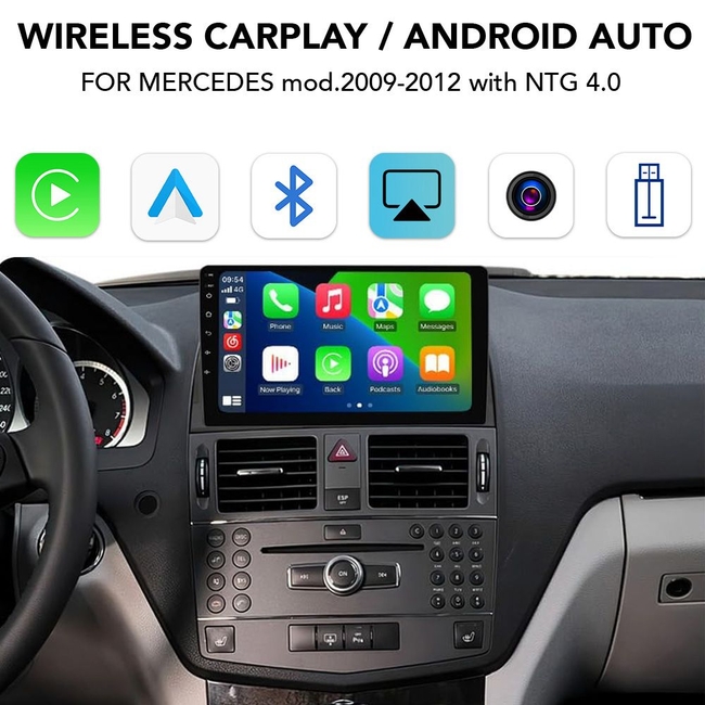 DIGITAL IQ BZ 244 CPAA (CARPLAY / ANDROID AUTO BOX for MERCEDES mod.2007-2011 with NTG 4.0)