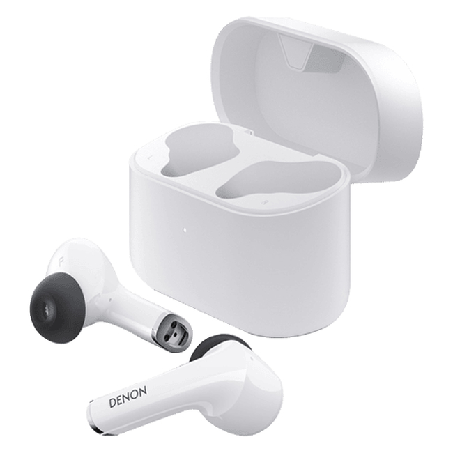 Denon AH-C830NCW True Wireless In-Ear Headphones with Active Noise Cancelling (White)