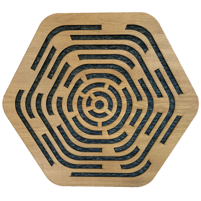 ALPHAcoustic Acoucell Hexa Wood - Maze (6 Τεμάχια)