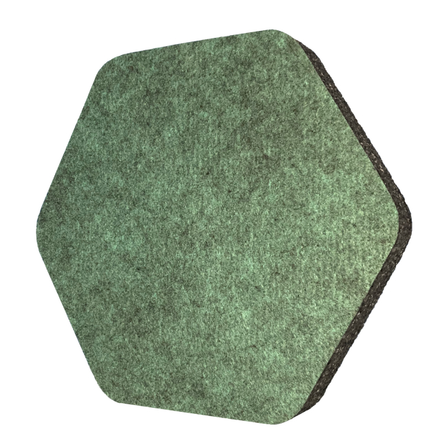 ALPHAcoustic Acoucell Hexa Felt - Green (6 Τεμάχια)
