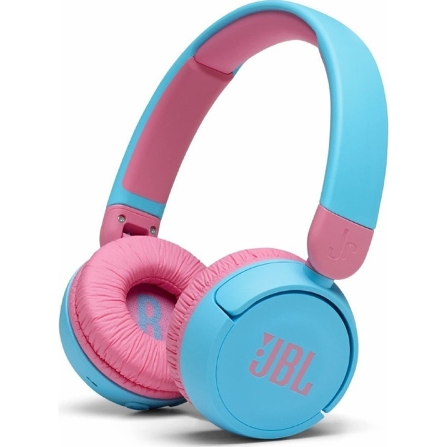 JBL JR310BT Blue On-Ear Headphones for Kids, Universal, Safe Listening 