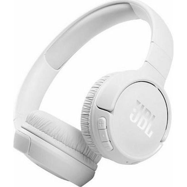 JBL Tune 510BT White On-Ear Bluetooth Headphones Earcup control