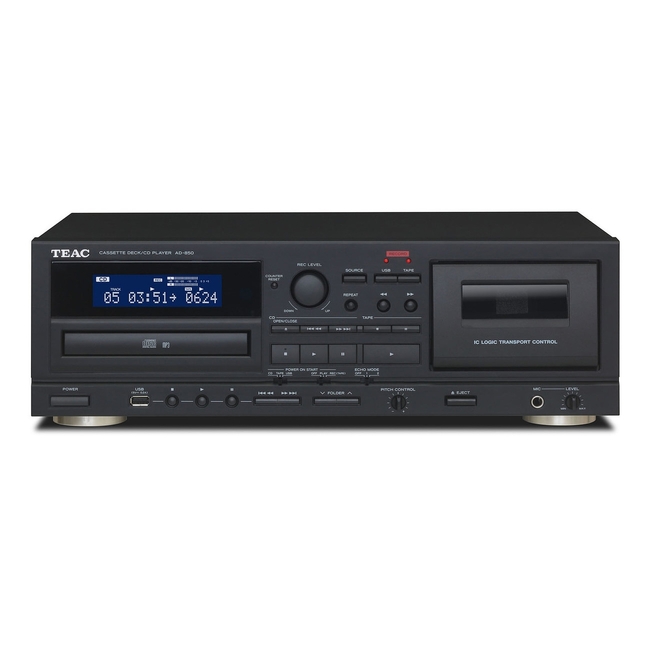 TEAC AD-850-SE CD-player/Cassette/USB - Black