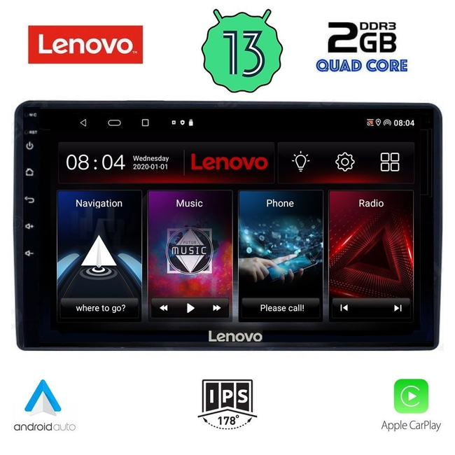 LENOVO LVD 4081_CPA (9inc) MULTIMEDIA TABLET for CITROEN – PEUGEOT mod. 2008-2018