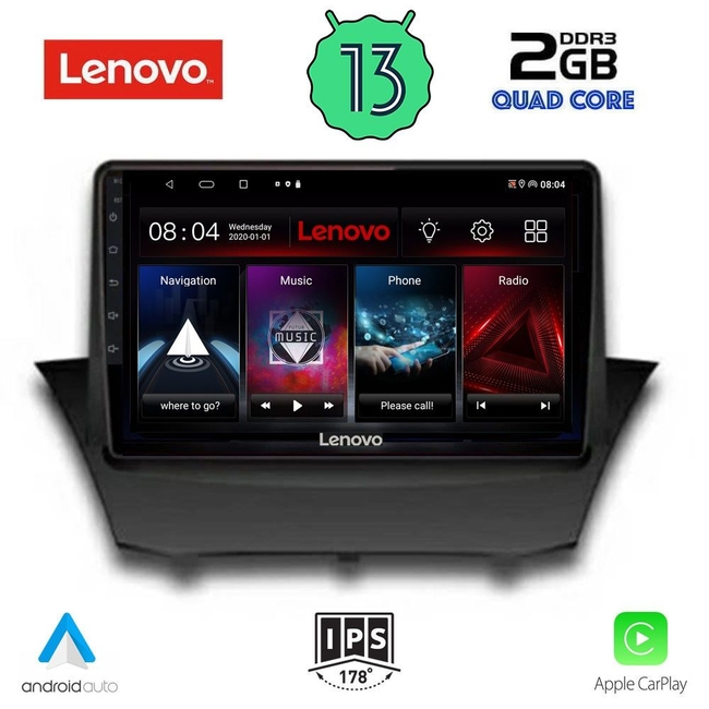 LENOVO LVD 4154_CPA (9inc) MULTIMEDIA TABLET for FORD FIESTA mod. 2008-2017