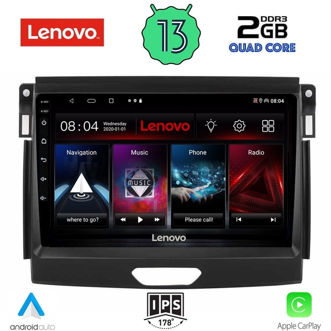 LENOVO LVD 4172_CPA (9inc) MULTIMEDIA TABLET for FORD RANGER mod. 2015-2018