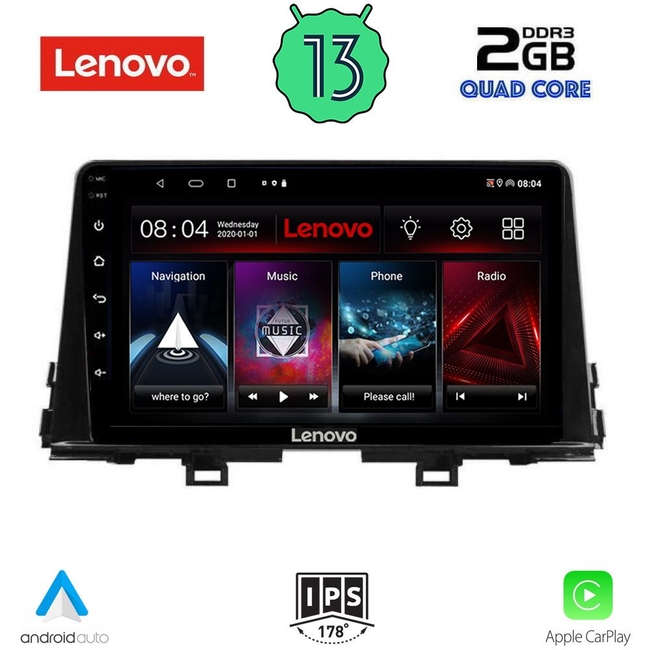 LENOVO LVD 4309_CPA (9inc) MULTIMEDIA TABLET for KIA PICANTO mod. 2017-2021