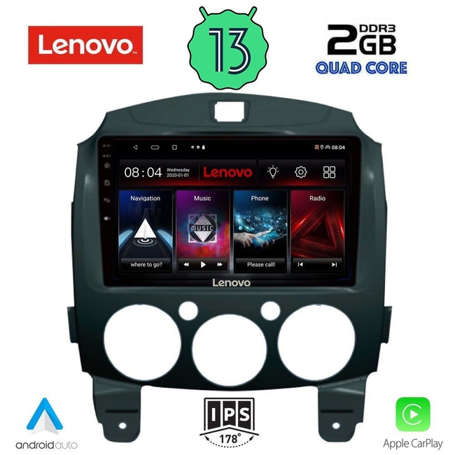 LENOVO LVD 4361_CPA (9inc) MULTIMEDIA TABLET for MAZDA 2  mod. 2007-2014