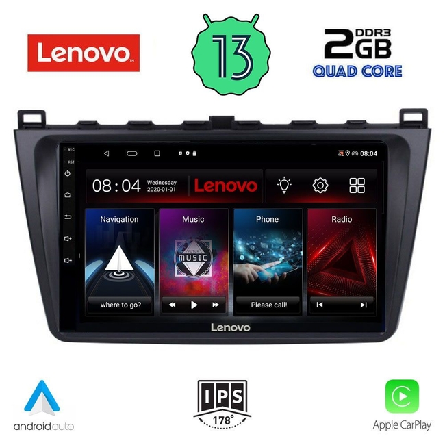 LENOVO LVD 4377_CPA (9inc) MULTIMEDIA TABLET for MAZDA 6 mod. 2008-2012