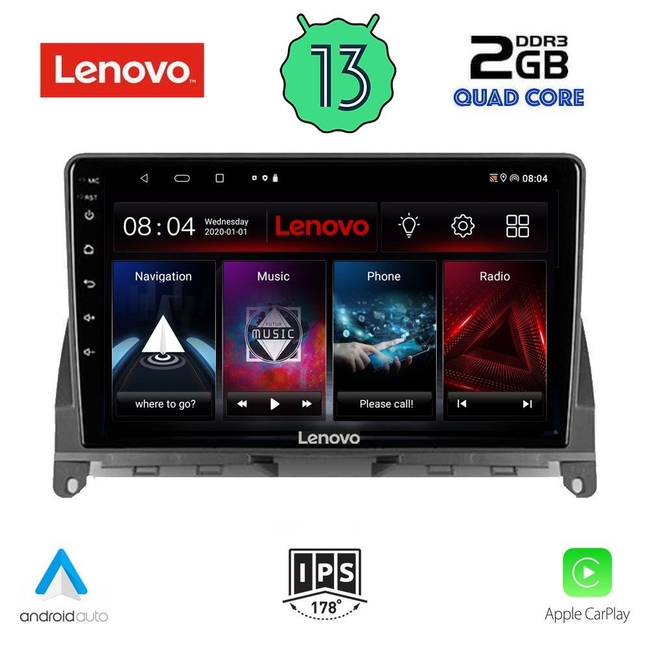 LENOVO LVD 4405_CPA (9inc) MULTIMEDIA TABLET for MERCEDES C (W204) mod. 2007-2011