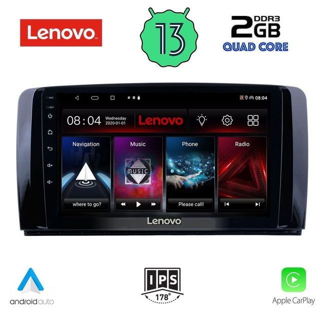 LENOVO LVD 4422_CPA (9inc) MULTIMEDIA TABLET for MERCEDES R (W251) mod. 2006-2015