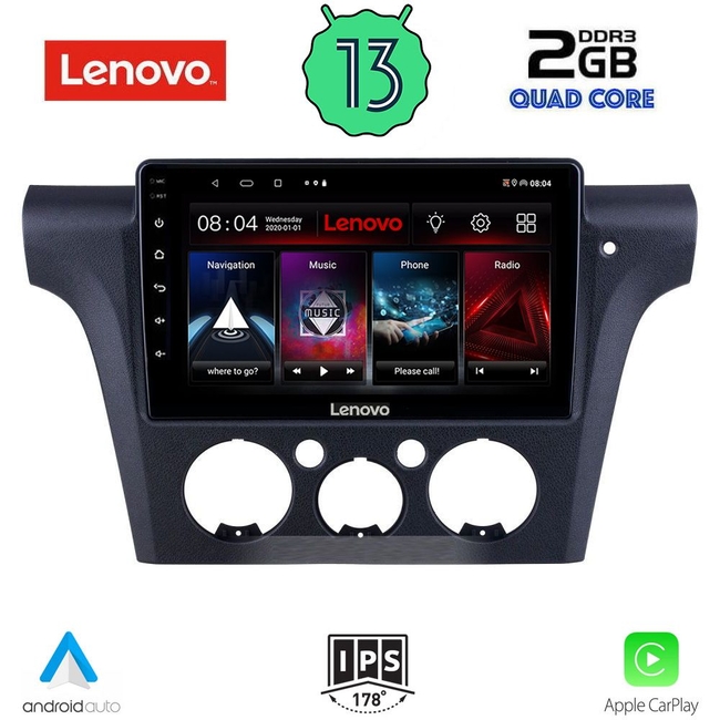 LENOVO LVD 4441_CPA CLIMA (10inc) MULTIMEDIA TABLET for MITSUBISHI OUTLANDER mod. 2001-2005 with CLIMA