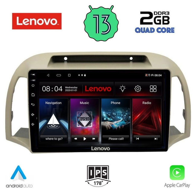 LENOVO LVD 4457_CPA (9inc) MULTIMEDIA TABLET for NISSAN MICRA K12 mod. 2002-2010