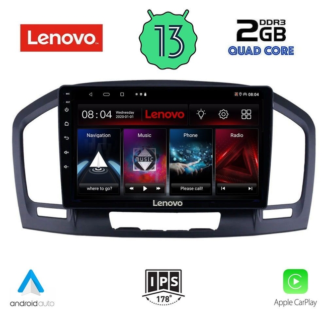 LENOVO LVD 4491_CPA (9inc) MULTIMEDIA TABLET for OPEL INSIGNIA  mod. 2008-2013