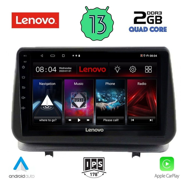 LENOVO LVD 4543_CPA (9inc) MULTIMEDIA TABLET for RENAULT CLIO mod. 2005-2011