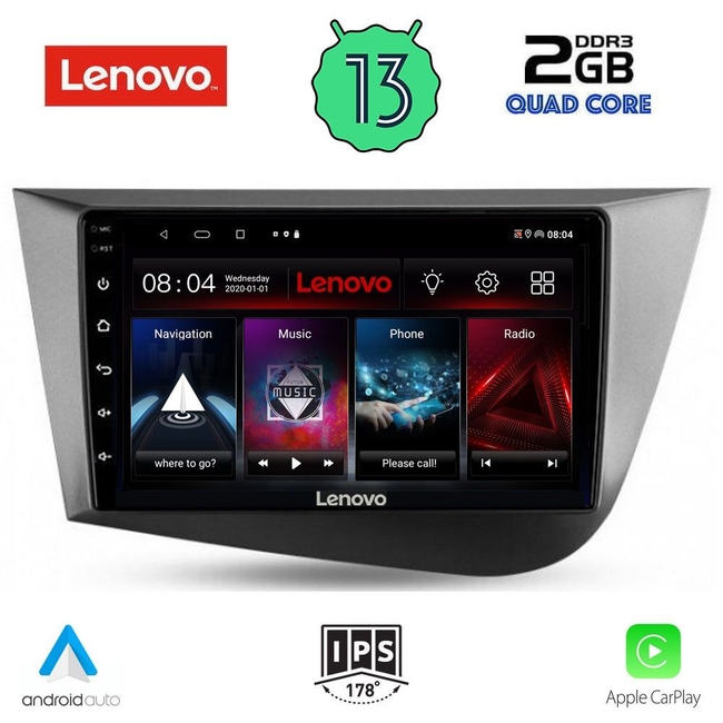 LENOVO LVD 4574_CPA (9inc) MULTIMEDIA TABLET for SEAT LEON mod. 2005-2012