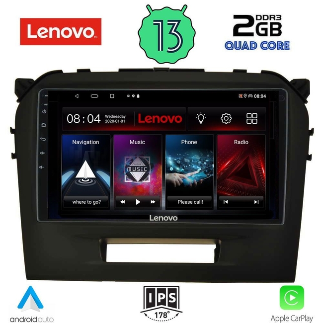 LENOVO LVD 4697_CPA (9inc) MULTIMEDIA TABLET for SUZUKI VITARA mod. 2016-2022