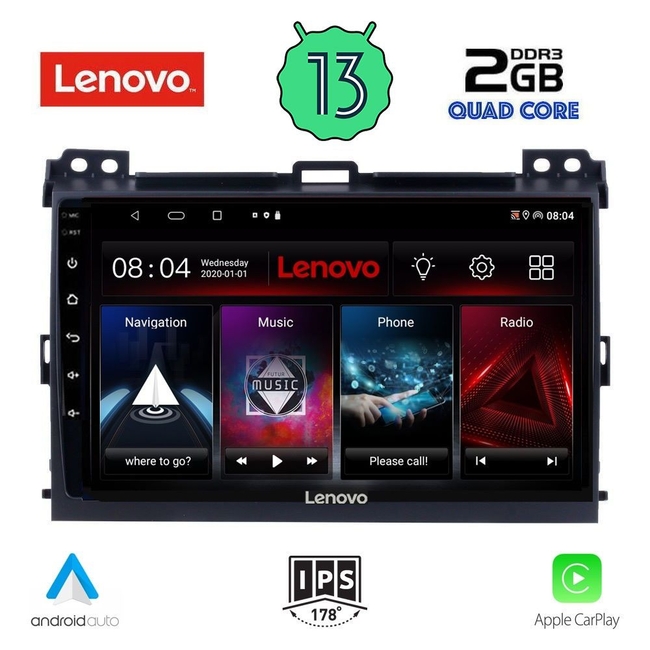 LENOVO LVD 4723_CPA (9inc) MULTIMEDIA TABLET for TOYOTA LANDCRUISER mod. 2002-2008