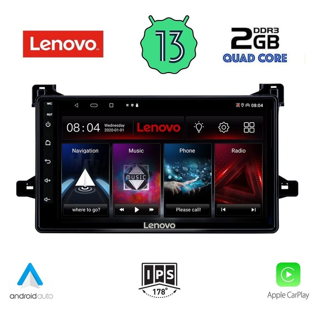 LENOVO LVD 4727_CPA (9inc) MULTIMEDIA TABLET for TOYOTA PRIUS mod. 2016-2020