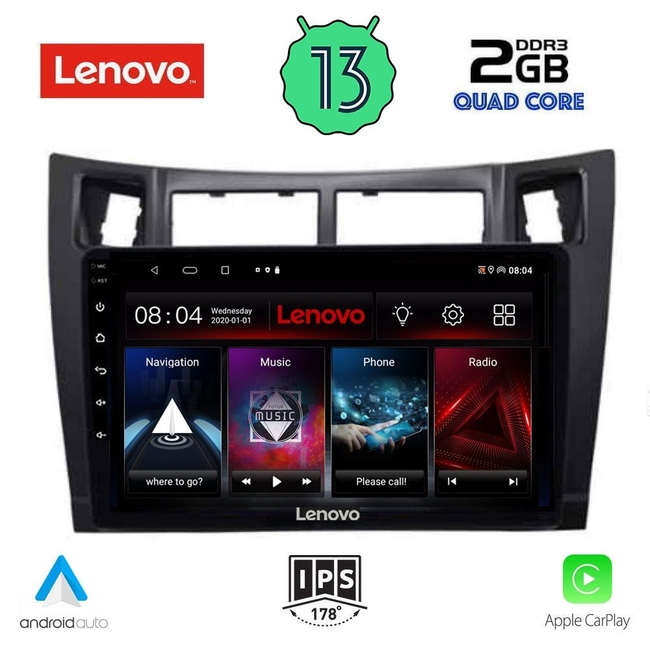 LENOVO LVD 4736_CPA (9inc) MULTIMEDIA TABLET for TOYOTA YARIS mod. 2006-2011