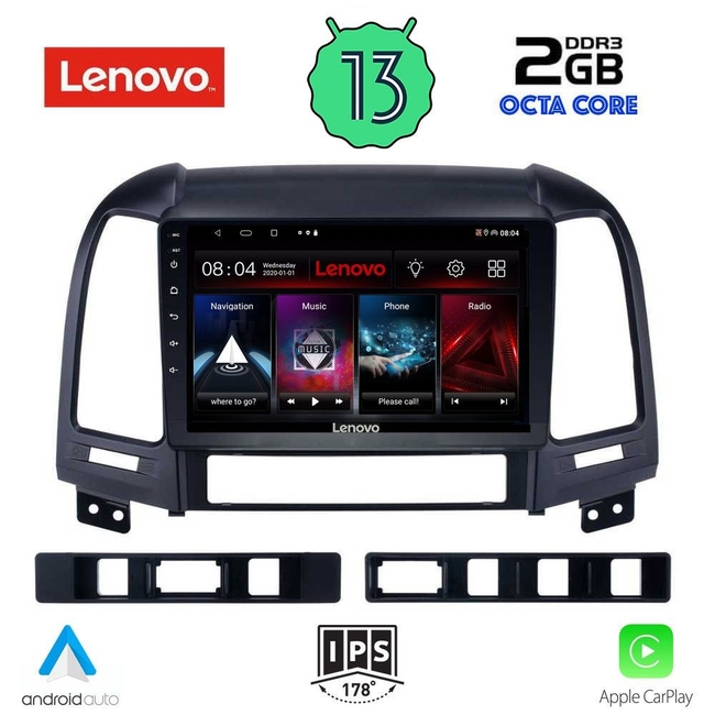 LENOVO LVF 7239_CPA (9inc) MULTIMEDIA TABLET for HYUNDAI SANTA FE  mod. 2005-2013