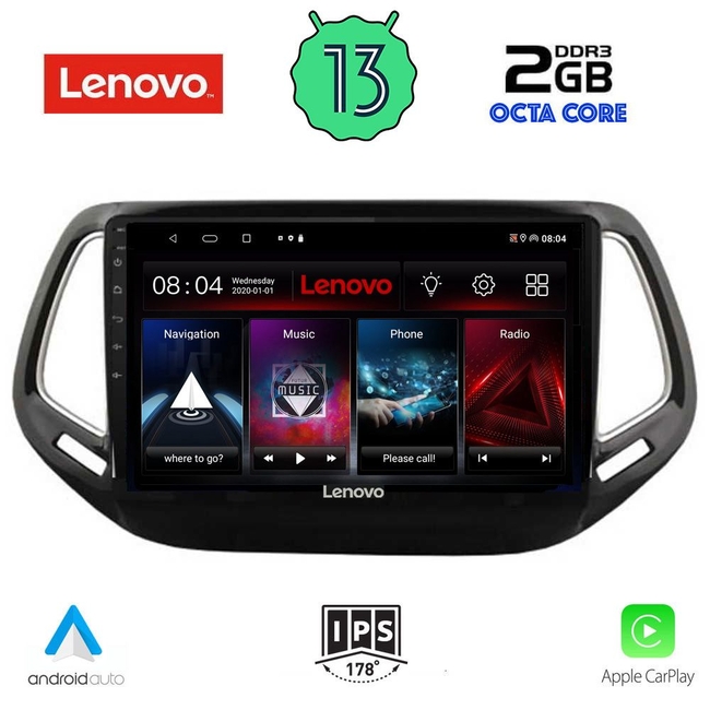 LENOVO LVF 7278_CPA (10inc) MULTIMEDIA TABLET for JEEP COMPASS mod. 2016-2021