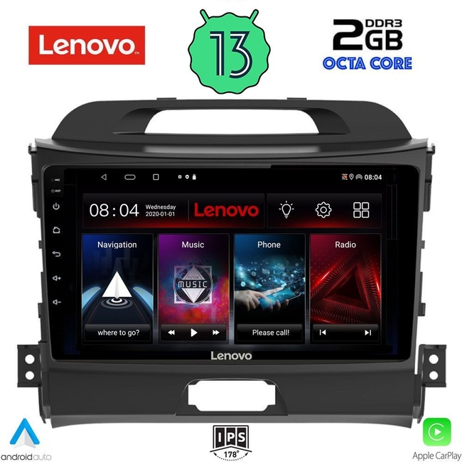 LENOVO LVF 7325_CPA (9inc) MULTIMEDIA TABLET for KIA SPORTAGE mod. 2010-2015