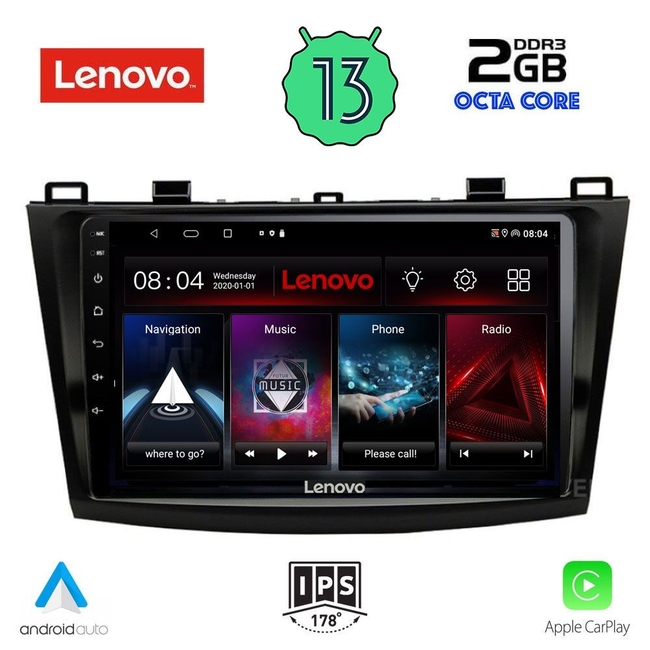 LENOVO LVF 7366_CPA (9inc) MULTIMEDIA TABLET for MAZDA 3 mod. 2009-2014