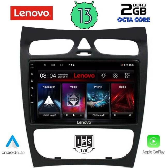 LENOVO LVF 7406_CPA (9inc) MULTIMEDIA TABLET for MERCEDES CLK (W209) mod. 2000-2004