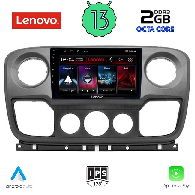 LENOVO LVF 7463_CPA (10inc) MULTIMEDIA TABLET for NISSAN NV400 - OPEL MOVANO - RENAULT MASTER mod. 2010-2020