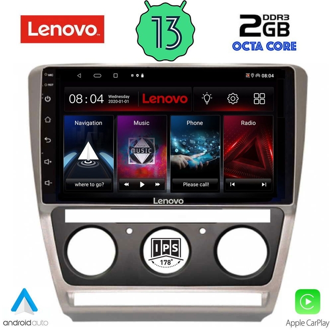 LENOVO LVF 7595_CPA (10inc) MULTIMEDIA TABLET for SKODA OCTAVIA 5 mod. 2005-2012