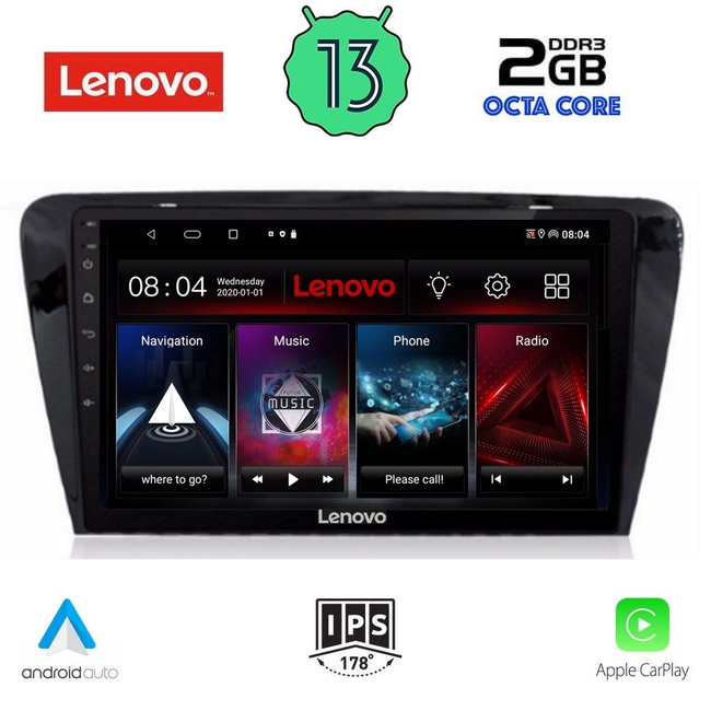 LENOVO LVF 7597_CPA (10inc) MULTIMEDIA TABLET for SKODA OCTAVIA 7 mod. 2013-2021