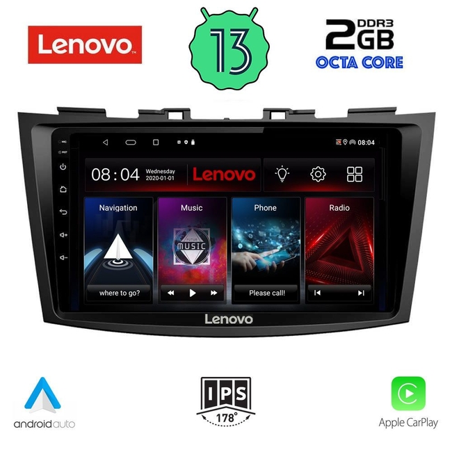 LENOVO LVF 7685_CPA (9inc) MULTIMEDIA TABLET for SUZUKI SWIFT mod. 2011-2016